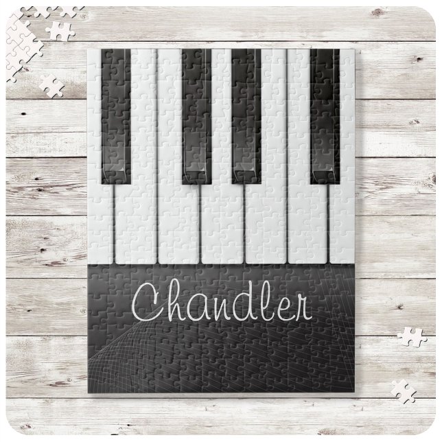 Personalised NAME Pianist Piano Keys Music Teacher Jigsaw Puzzle (Creator Uploaded)