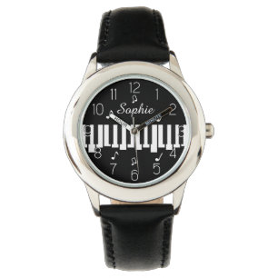 Personalised Name Piano Keyboard Musician's Watch