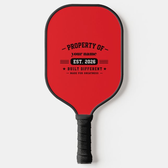 personalised name pickleball paddle (Front)