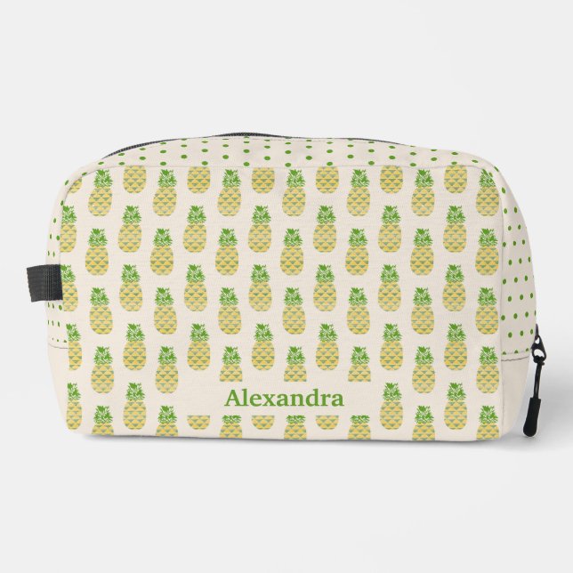 Personalised Name Pineapples Cut Sew Bag (Front)