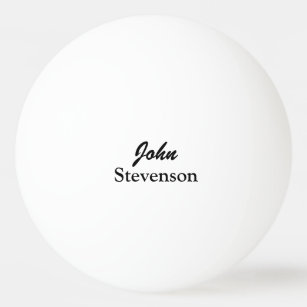 Personalised name ping pong balls for table tennis