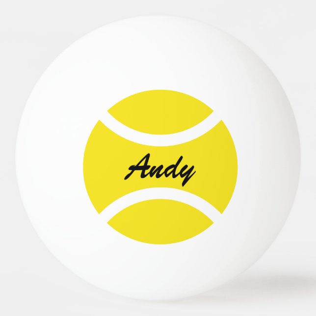 Personalised name ping pong table tennis balls (Front)