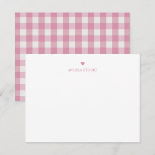 Personalised Name Pink Heart Card