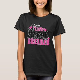 Personalised NAME Pink Little Heart Breaker T-Shirt