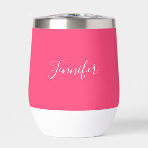 Personalised name Pink Script Simple