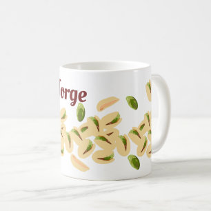 Personalised Name Pistachio Nuts Coffee Mug