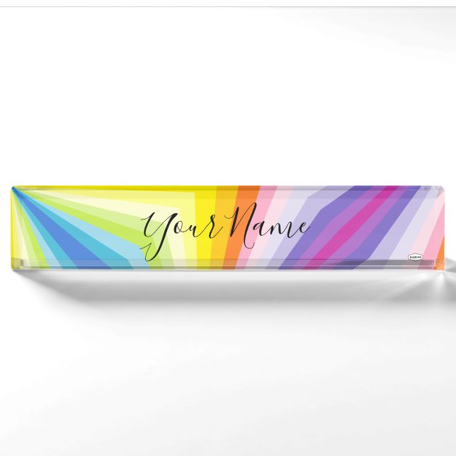 Personalised Name Plate - Psychedelic - HAMbyWG (Front)