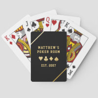 Personalised Name Poker Room Gold Suit