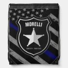 Personalised NAME Police Officer Sheriff Cop Flag