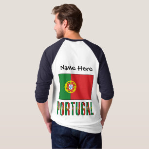 Personalised Name Portugal Flag T-Shirt