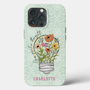 Personalised Name Positive Thoughts Inspirational iPhone 13 Pro Case