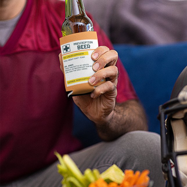 Personalised Name Prescription Beer Can Cooler (Creator Uploaded)