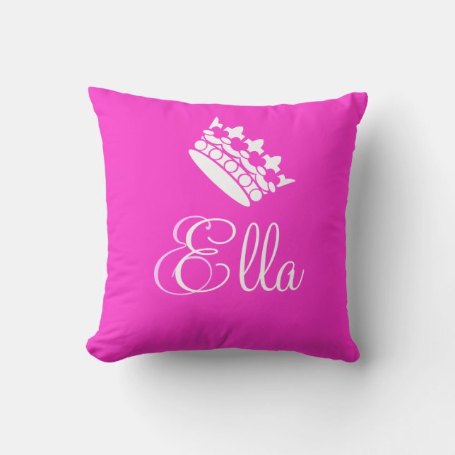 Personalised Name Princess Ella Pillow (Front)