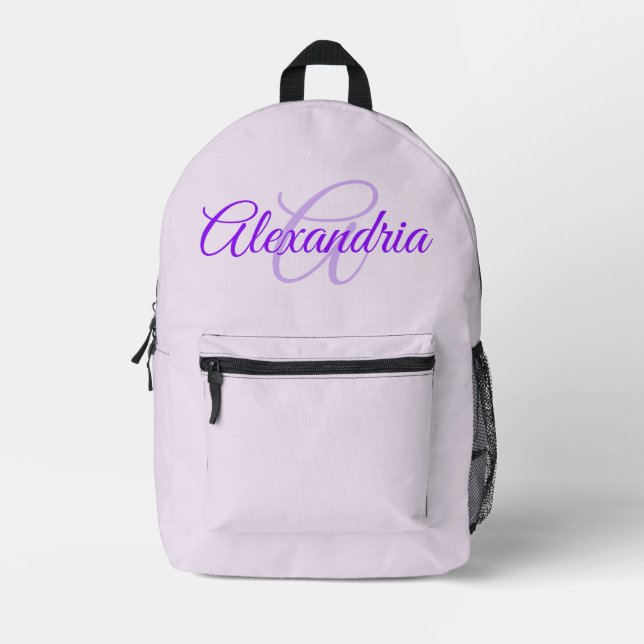 Personalised Name Printed Backpack (Front)