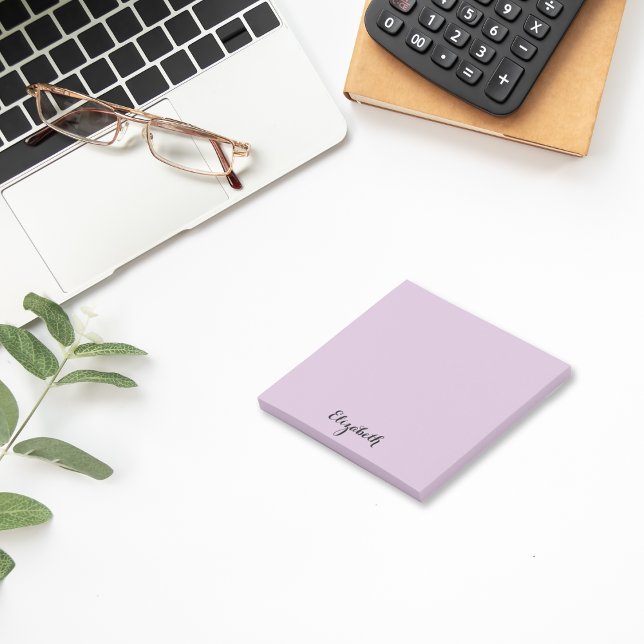 Personalised Name Purple Home Office Business Post-it Notes (Personalized Name Purple Home Office Business Post-it Notes)