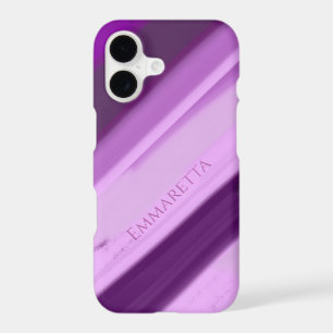 Personalised Name Purple Lavender Stripes