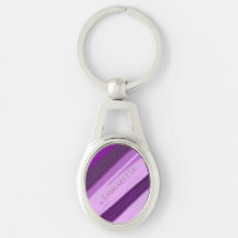 Personalised Name Purple Lavender Stripes