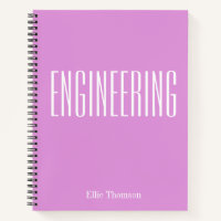 Personalised Name Purple Lilac Engineering Student