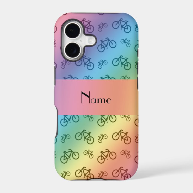 Personalised name rainbow bicycle pattern (Back)