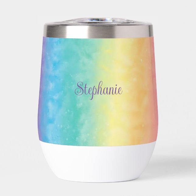 Personalised name Rainbow Script Monogram (Front)