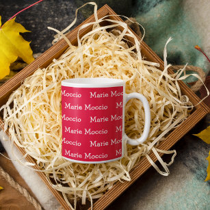 Personalised Name Red Giant Coffee Mug