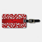 Personalised name red karate pattern