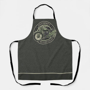 Personalised NAME Retro Military Motorcycle Biker Apron