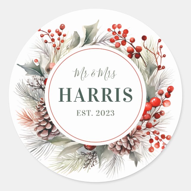 Personalised Name Round Stickers (Front)