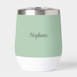 Personalised name Sage Green Script Monogram