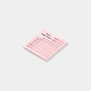 Personalised Name   Salah/Prayer Tracker Weekly Post-it Notes