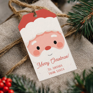 Personalised Name Santa Christmas Gift Tags
