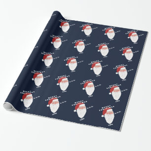 Personalised Name   Santa Christmas Wrapping Paper