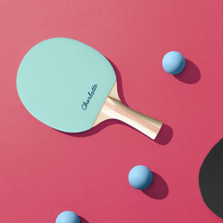 Personalised Name Script Fully Editable Colours Ping Pong Paddle