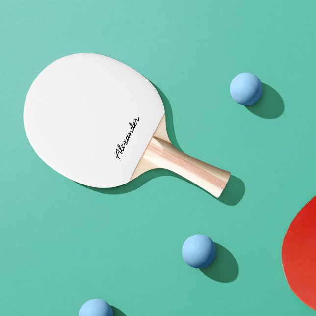 Personalised Name Script Fully Editable Colours Ping Pong Paddle (Creator Uploaded)