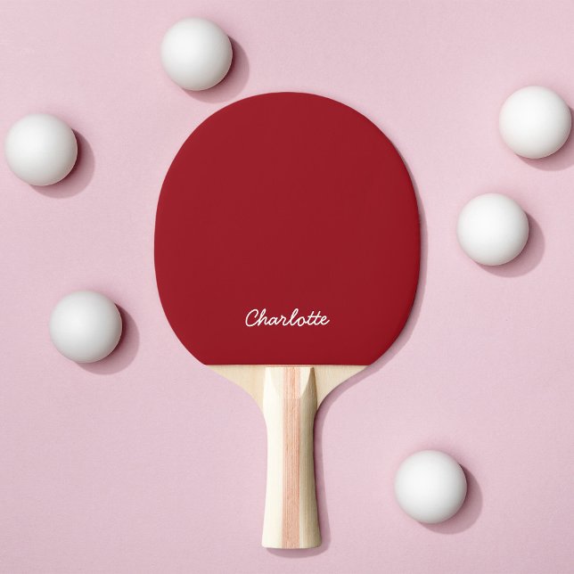 Personalised Name Script Fully Editable Colours Ping Pong Paddle (Creator Uploaded)