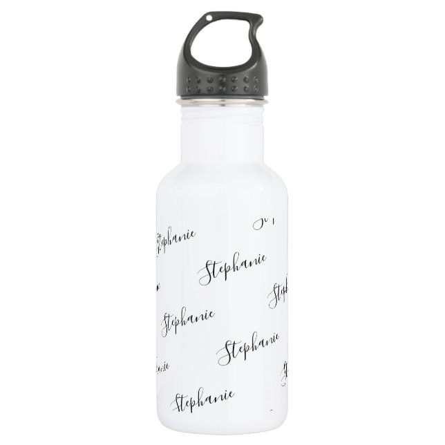 Personalised Name Script Graffiti Water 532 Ml Water Bottle (Front)