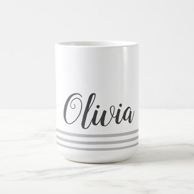 Personalised Name Script Insulated Cute Gift Coffee Mug (Center)