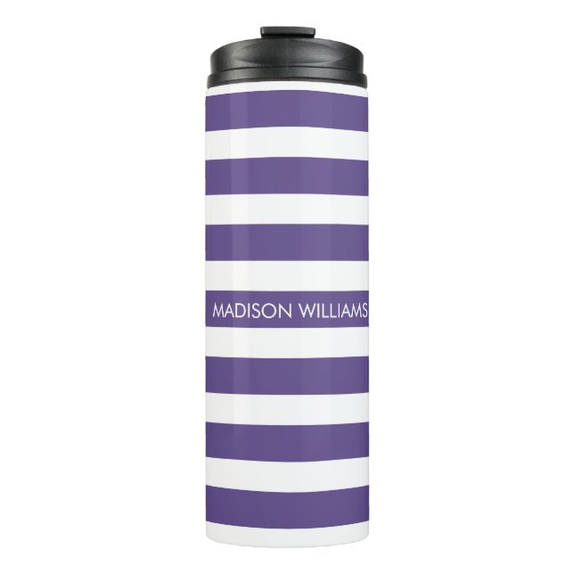 Personalised Name Script Monogram Thermal Tumbler (Front)