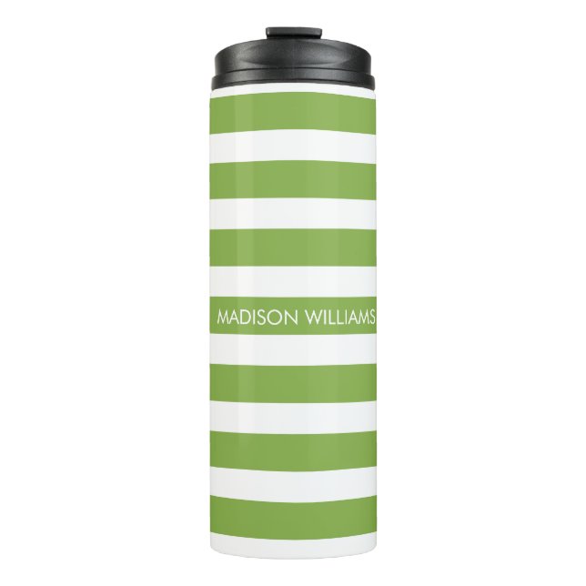 Personalised Name Script Monogram Thermal Tumbler (Front)