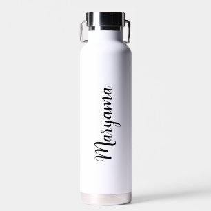 Personalised Name Script White Water Bottle