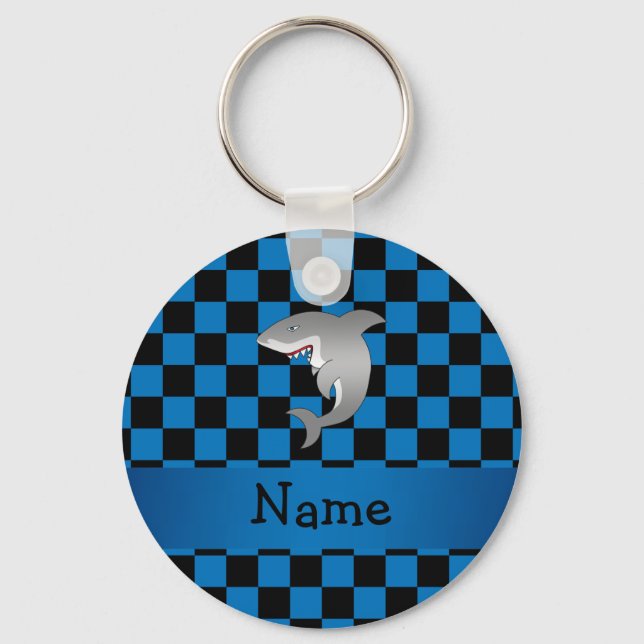 Personalised name shark key ring (Front)