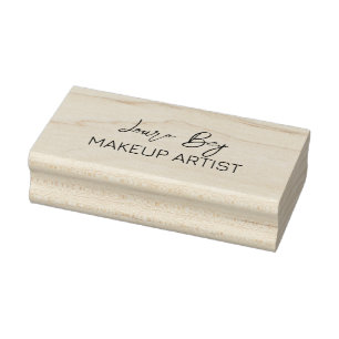 Personalised name signature script rubber stamp