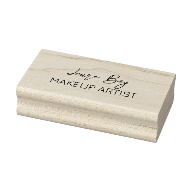 Personalised name signature script rubber stamp (Stamp)