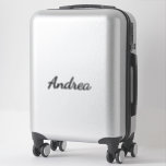 Personalised Name Simple Black White Custom Simple<br><div class="desc">Simple and cool name sticker in black and white background. You can change the name,  and change the colours too!</div>