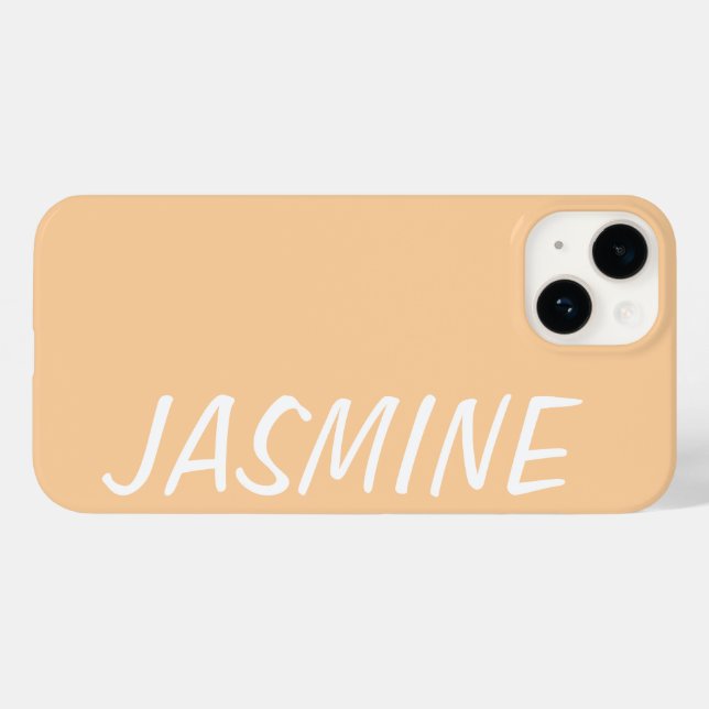 Personalised Name Simple Modern Minimal Monogram  Case-Mate iPhone Case (Back (Horizontal))