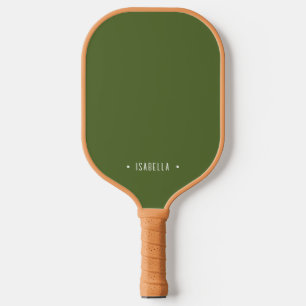 Personalised Name Simple Muted Green Pickleball Paddle