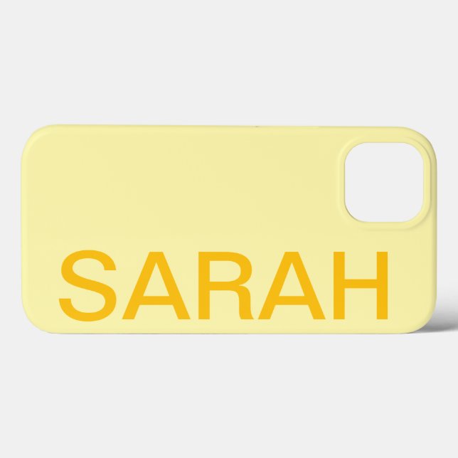 Personalised Name Simple Stylish Modern Minimal Case-Mate iPhone Case (Back (Horizontal))