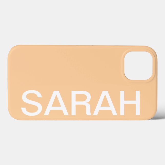 Personalised Name Simple Stylish Modern Minimal Case-Mate iPhone Case (Back (Horizontal))