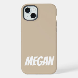 Personalised Name Simple Stylish Modern Monogram  iPhone 15 Plus Case