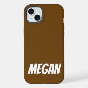 Personalised Name Simple Stylish Modern Monogram  iPhone 15 Plus Case
